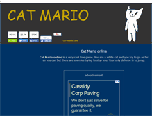 Tablet Screenshot of cat-mario.com